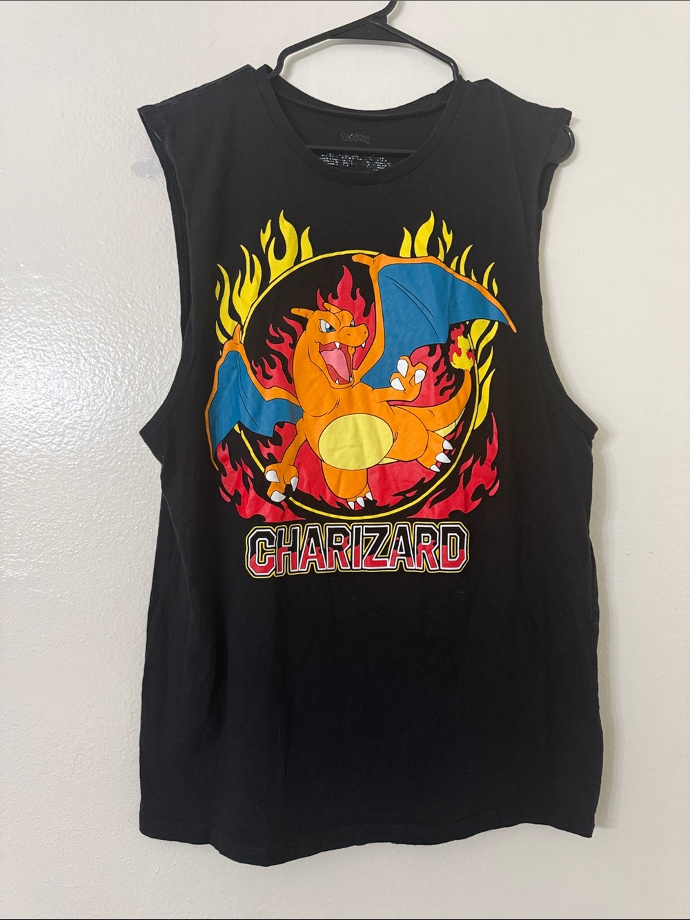 Used- Charizard Graphic Tank Top - Size: L